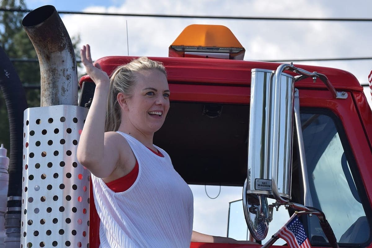 TAP Septic owner waving from the pump truck in North Idaho